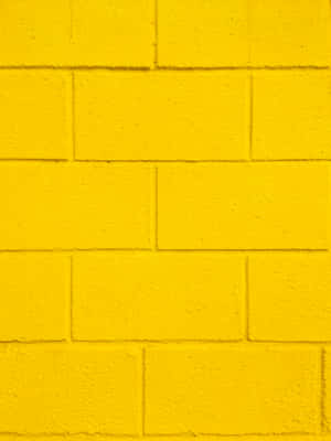 Linda pared de ladrillos en amarillo pastel — Amarillo aesthetic Fondos de pantalla