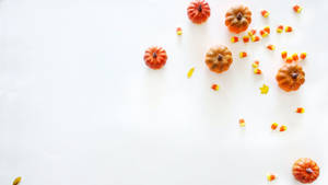 Lindas Calabazas Pequeñas de Halloween Estética — Estética linda de halloween Fondos de pantalla
