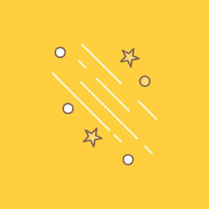 Lindas estrellas fugaces amarillo pastel — Amarillo aesthetic Fondos de pantalla
