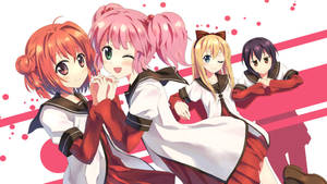 Fondo de pantalla de lindas lesbianas anime — Chica anime linda Fondos de pantalla