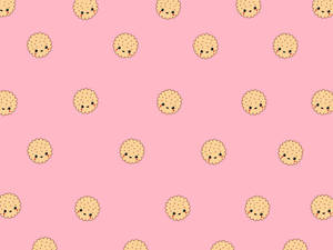 Lindo biscotito caricatura femenina — Bonito femenino Fondos de pantalla