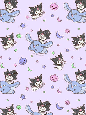 Lindos patrones de Kuromi Wallpaper — HMD Terra M Fondos de pantalla