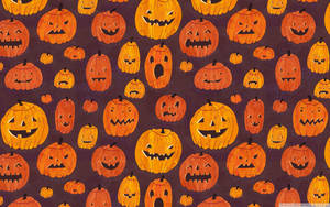 Lindos Patrones de Calabazas de Halloween Estética — Estética linda de halloween Fondos de pantalla
