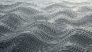 Patrón de olas monocromático y calmante — Estética gris Fondos de pantalla