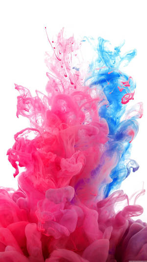 Fondo de pantalla de humo rosa y azul para pantalla de bloqueo artística y satisfactoria.