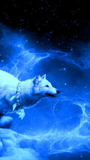 Lobo Azul Frío [fondo de pantalla] — Lobo Fondos de pantalla