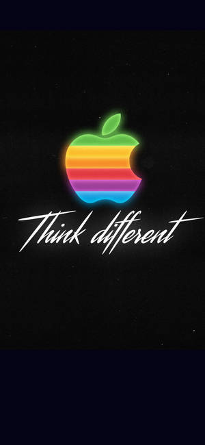 Fondo de Pantalla de Logo de Apple Arcoíris para iPhone XS — iPhone 15 Fondos de pantalla