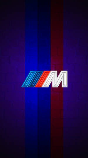 Logo BMW M en Púrpura con Franjas — Bmw Fondos de pantalla