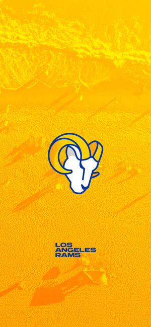 Fondo de pantalla Los Angeles Rams Logo Caricatura — iPhone 14 Pro Fondos de pantalla