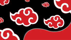 Logo de Akatsuki con Nubes Rojas Estilizadas — Anime escritorio Fondos de pantalla
