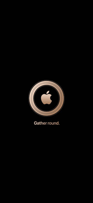 Logo de Apple en Círculo Dorado iPhone — iPhone 15 Pro Fondos de pantalla