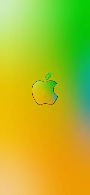 Logo de Apple Iphone en Amarillo Verdoso — Galaxy S26 Fondos de pantalla