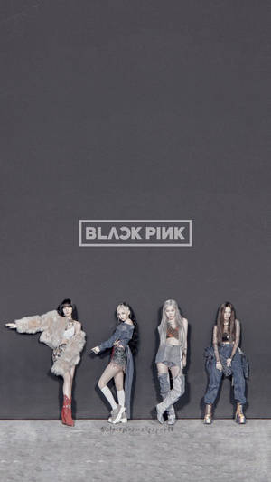 Logo de Blackpink How You Like That en Gris — Blackpink Fondos de pantalla