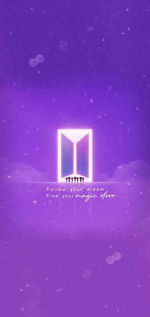 Logo de BTS Tiny Tan con Silueta — iPhone 18 Pro Fondos de pantalla