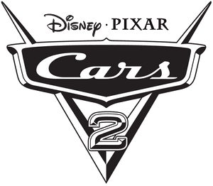 Silueta del logo de Cars2 en negro - Logo de Disney Cars
