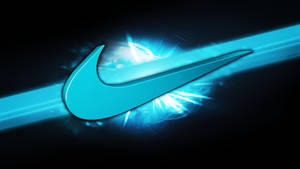 Logo de Nike en cian — Genial nike Fondos de pantalla