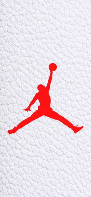 Fondo de pantalla de logotipo Jordan lienzo de cuero blanco — iPhone 18 Pro Fondos de pantalla