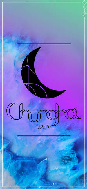 Fondo de pantalla logo luna de Chungha — iPhone 16e Fondos de pantalla