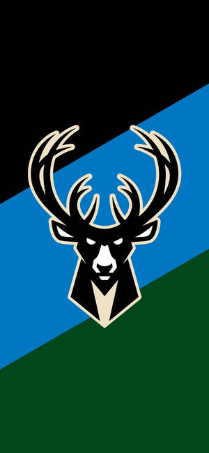 Fondo de pantalla del logo negro de Milwaukee Bucks — iPhone 15 Pro Fondos de pantalla