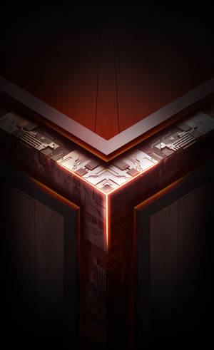 Fondo de pantalla de logo rojo de Asus ROG Phone — Galaxy Tab S10 Ultra Fondos de pantalla