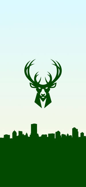 Fondo de pantalla de logo verde de Milwaukee Bucks — iPhone 16 Pro Fondos de pantalla