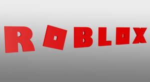 Fondo de pantalla 3D creativo y elegante del diseño del logotipo del videojuego Roblox.
