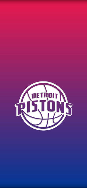 Fondo de pantalla del logotipo blanco bicolor de los Detroit Pistons — iPhone 17 Pro Max Fondos de pantalla