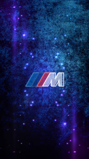 Logotipo BMW M con destellos azules y morados — Bmw Fondos de pantalla