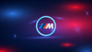 Logotipo BMW M con luces azules y rojas — Bmw Fondos de pantalla