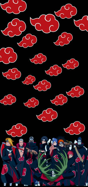 Logotipo de Akatsuki, clan de shinobi — Naruto iPhone GIF Fondos de pantalla