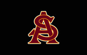Fondo de escritorio del logotipo del equipo de fútbol americano Arizona State Sun Devils.