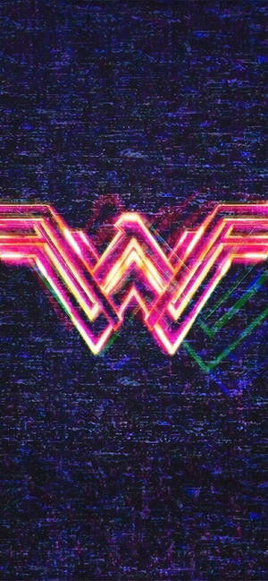 Fondo de pantalla del logotipo de luz neón de Wonder Woman 1984 — iPhone Air Fondos de pantalla