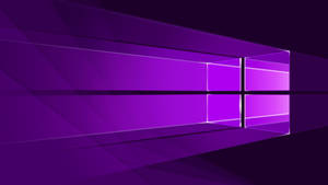 Logotipo de Windows en neón morado oscuro