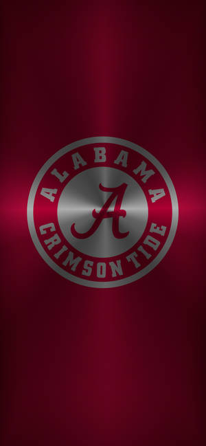Fondo de pantalla Logotipo Metálico Alabama Crimson Tide — iPhone 18 Pro Max Fondos de pantalla