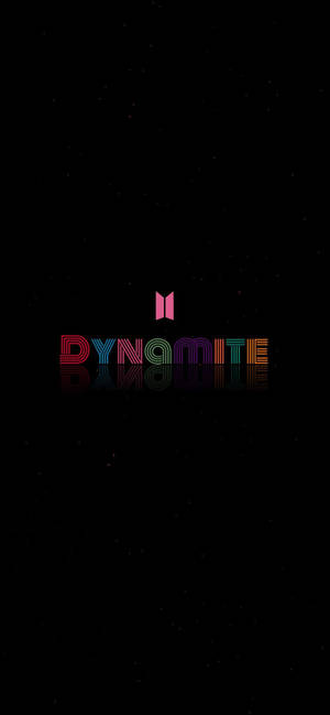 Logotipo Simple Negro de BTS Dynamite — iPhone 15 Fondos de pantalla