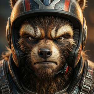 Un primer plano íntimo del rostro de Ratchet mostrando determinación.