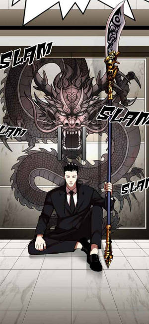 Fondo de pantalla de Lookism Xiaolong con arma — iPhone 14 Fondos de pantalla