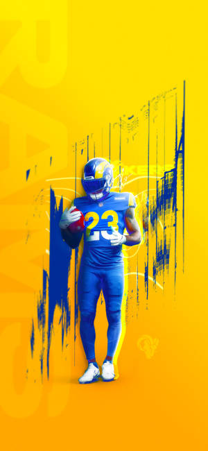 Fondo de pantalla de Los Angeles Rams 23 — iPhone 14 Fondos de pantalla