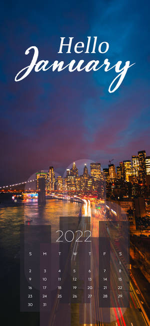 Fondo de pantalla de luces de la ciudad de enero 2022 — iPhone 15 Pro Fondos de pantalla
