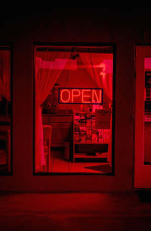Estética de neón rojo — Neón rojo estético Fondos de pantalla