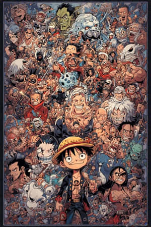 Luffy, Going Merry, One Piece, fondo de pantalla anime, cielo al atardecer, sombrero de paja, aventura — iPhone 4 Fondos de pantalla
