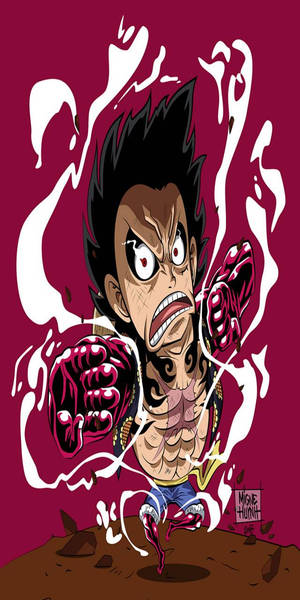 Fondo de pantalla de Luffy Gear 4 Arte Distorsionado — Luffy gear 4 Fondos de pantalla