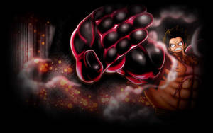 Fondo de pantalla de Luffy Gear 4 en forma de batalla — Luffy gear 4 Fondos de pantalla