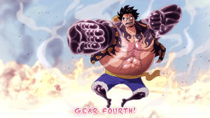 Fondo de pantalla Luffy Gear 4 Fuego Ardiente — Luffy gear 4 Fondos de pantalla