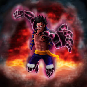 Fondo de pantalla de Luffy Gear 4 Mirada Furiosa — Luffy gear 4 Fondos de pantalla