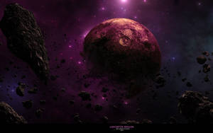 Fondo de pantalla de Luna de Galaxia Púrpura con Obturador — Galaxia luna Fondos de pantalla