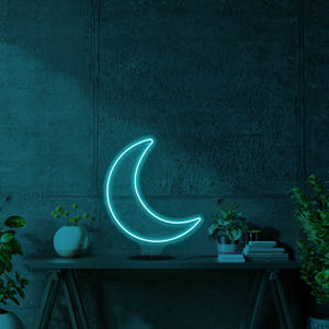 Fondo de pantalla Luna de Neón Aqua — Luna neón Fondos de pantalla