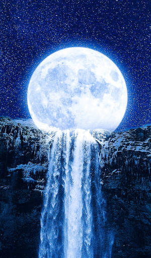 Fondo de pantalla de Luna de Neón Artística — Luna neón Fondos de pantalla