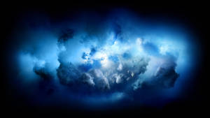 Cielo nublado azul oscuro para fondo de pantalla de MacBook Pro. — MacBook Pro Fondos de pantalla