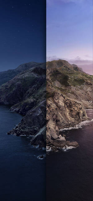 Fondo de pantalla MacOS Catalina noche y día — iPhone 12 mini Fondos de pantalla